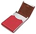 Bussiness Name Card Case/Slim Credit ID Card Holder With Magnetic Shut - Red