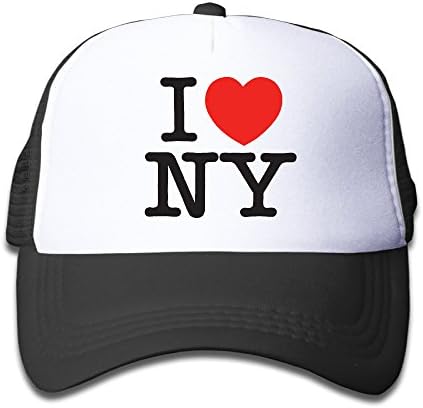 Henzhudi I Love Ny Unisex Grid Baseball Caps Adjustable Nice Icon Baseball Cap Customize Black