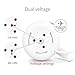 Nathome Dual Voltage Food Grade Silicone, 0.6 Liter, White