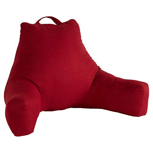 Greendale Home Fashions Jumbo Bed Rest Pillow, XLarge, Scarlet