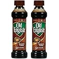 Set of Two (2) Old English 8 Ounce Dark Wood Furniture Polish And Scratch Cover