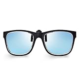 BELLBESSON-Polarized Clip-on Flip up Clip Wayfarer Sunglasses Lenses TR90 Frame