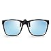 BELLBESSON-Polarized Clip-on Flip up Clip Wayfarer Sunglasses Lenses TR90 Frame