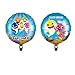 4 pcs Cute Shark Balloons Party Supplies,18 Inch Large Balloons, Balloons For Shark Theme Birthday Party Decorations