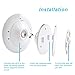 Motion Sensor Night Light, ANTEQI UFO Flexible Step Light Portable LED for Kids Magnetic Closet Light 360°Rotating Wall Lamp With Rechargable USB (White light)