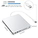 DohonesBest DVD Drive USB 3.0 External CD Drive, Classic Silvery External DVD CD Player & CD DVD +/-RW Writer/Rewriter High Speed Data Transfer for PC Laptops,Desktops,Notebooks Support Window10/ iOS