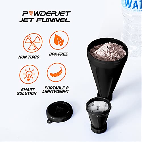 Mini Protein Powder Funnel, toGo Supplement Container, Workout Powder
