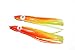 Easy Catch 50PCS 9CM Luminous Mixed Soft Squid Skirts Lures Octopus Trolling Hoochies
