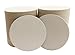 Inkfish and Co. ☆100 Pack 3.5 Inch Round Blank Coasters Off White Color Heavyweight Cardboard Pulp Board Paper Made in USA Perfect For All Drinks DIY Craft Projects Printing Mini Art Zen Boards