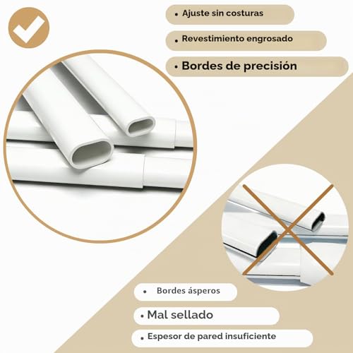 Adjustable Glazing Rods for Window Cabinet Rods Tension Rod Adhesive Curtain Rod Hooks 2pcs 70-120CM