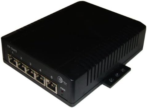 5 Port Unmanaged GigE Passive PoE Layer 2 Netwrk Switch, 12-58VDC Wire Term in, PoE Volt Out = Volt in, PoE Pinout:4,5V+ ;7,8V-, 4X Passive PoE + 1x Uplink Port, Max 1A Out/Port, Incl DIN Rail Mt Kit