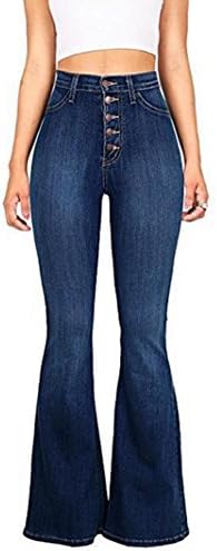 GALMINT Women's Fashion High Waist Wide Leg Bootcut Slim Denim Flare Bellbottom Jeans