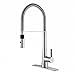 Kraus KPF-2730CH Modern Crespo Single Lever Commercial Style Kitchen Faucet with Flex Hose, Chrome