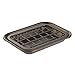 mDesign Metal 2-Piece Soap Dish Tray with Drainage Grid and Holder for Kitchen Sink Countertops to Store Soap, Sponges, Scrubbers - Rust Resistant - Bronze
