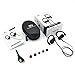Bluetooth Sport Headphones with Mic offered by PHI Sports & Outdoors. High Definition Sound with Bass, Noise Cancelling, IPX4 Sweatproof, Secure Fit, & 6-8 Hrs Playtime. Carrying Case Included(Black)