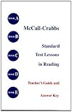 McCall Crabbs Teacher's Guide and Answer Key