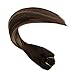 Ugeat 18inch Clip In Remi Hair Extensions Human Hair Dark Brown #4 Fading to #18 Dirty Blonde 100 Brazilian Silky Straight Clip in Human Hair 10Pcs 120Gram