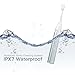 DECULO Sonic Electric Toothbrush With IPX7 Waterproof,Rechargeable,35000 Brush Strokes And 5 Brushing Modes (Silvery/white)