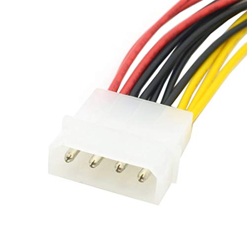 Lime2018 2pcs 4Pin IDE PSU Power Splitter Cable.Standard 4 Pin Power Connector for Computer Hard Disk, Cooling Fan, CDROM, DVD-ROM. (2PCS) - Thumbnail 2