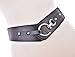 Talleffort Retro Women Wide Elastic Stretch Waist Belt Fashion cute women leather belts for women Black(Size M)