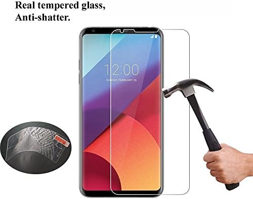 LG V30 Screen Protector, [Case Friendly] [2 Pack] [Bubble Free] HD Shield Protective Film Tempered Glass Screen Protector For LG V30 (Clear)
