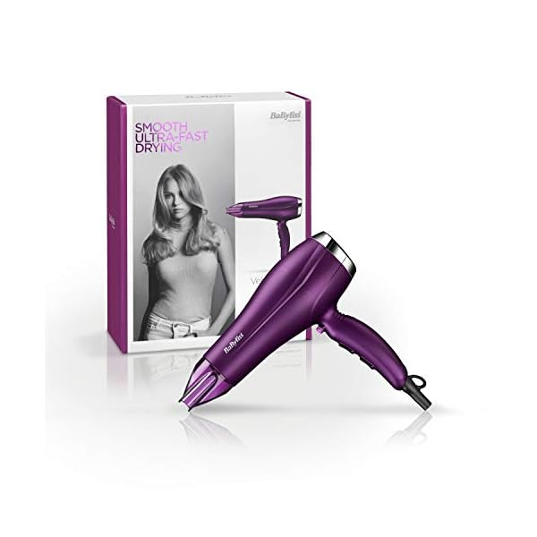 BaByliss-Velvet-Orchid-2300-Hair-Dryer BaByliss Velvet Orchid 2300 Hair Dryer, Fast Drying Results, Ionic, Comfortable Blow-Dry, Purple
