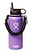 WaterFit Straw Lid - Cap For Hydro Flask Wide Mouth Sport Water Bottles & Two Plastic Straws - Hydro Sports Straw Cap Lid 18oz, 32oz, 40oz & 64oz