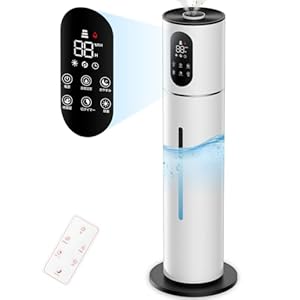 加湿器 大容量 8L タワー式 【除菌・抗菌・自動恒湿・アロマ対応】 超音波式 300ml/h加湿量