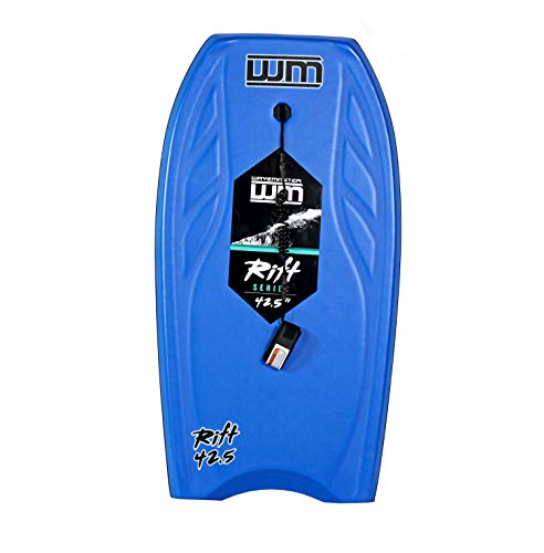 42.5 inch Body Board Ultimate Pro Bodyboard, Super EPS Core Boogie Board with Grip Rail and Pro Quality Wrist Leash