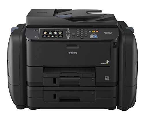 Epson WorkForce Pro WF-R4640 EcoTank Wireless Color All-in-One Supertank Printer with Scanner, Copier, Fax, Ethernet, Wi-Fi, Wi-Fi Direct, Tablet and Smartphone (iPad, iPhone, Android) Printing, Low-Cost Replacement Ink Packs
