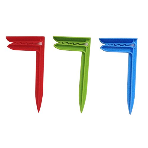 Wenosda Beach Towel Clips Blanket Picnic Fasten Pegs Set for Camping Travel & Beach Day (green + blue) - Thumbnail 2