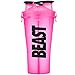 Hydra Cup - 30oz Dual Threat Shaker Bottle, Shaker Cup + Water Bottle, Leak Proof, Awesome Colors, Save Time & Be Prepared (Pack of 1, Beast Pink)