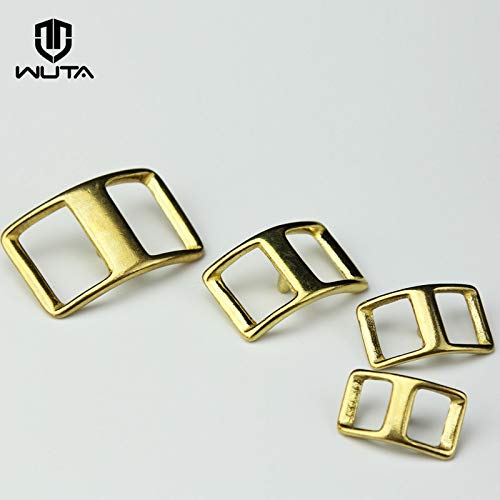 Kamas WUTA Brass Conway Harness Buckle Horse Bridle Tack Belt Biker Nail Buckle DIY Leather Suitable for Quick Connect(Pack of 2/5pcs) - (Size: 2pcs, Color: 003-16mm Inner Width) - Thumbnail 5