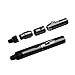 Tobacco Pipe Built in Butane Gas Refillable Lighter, Detachable All in One Pipe for Herbs (Black)