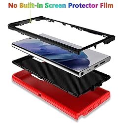 MXX Case Compatible with Galaxy S24 Ultra, 3-Layer