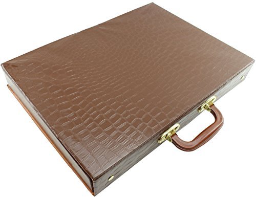 35" Mahjong Game Portable Folding Reversible Wooden Square Large Table + A Complete Set 144 Numbered X-Large Tile Mahjong for Poker/Dominoes / Card/Paigow / Mahjong Game Table with Coin Holders
