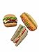 9 PC FRENCH FRIES SANDWICH HAMGURGER HOT DOG MIX FAST FOOD 3D FRIDGE MAGNET SOUVENIR TOURIST GIFT FO-010