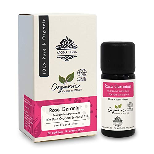 image for Aroma Tierra Organic Geranium (Rose Geranium) Essential Oil - from Egy
