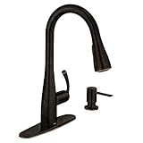 MOEN Essie Touchless Single-Handle Pull-Down Sprayer Kitchen Faucet with MotionSense Wave in Mediterranean Bronze