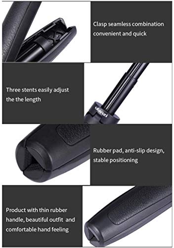 Ulanzi MT-09 Extension Pole Tripod, Mini Selfie Stick Tripod Stand Handle Grip for GoPro 8 7 6 5 4 Max DJI OSMO Action Insta360 One X SJCAM Vlogging