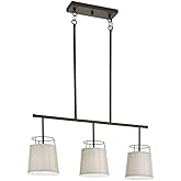KICHLER Marika 16" 3 Light Linear Chandelier in Olde Bronze