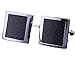 KUPOO carbon fiber steel metal curve Men's wedding shirt copper cufflinks with a nice gift