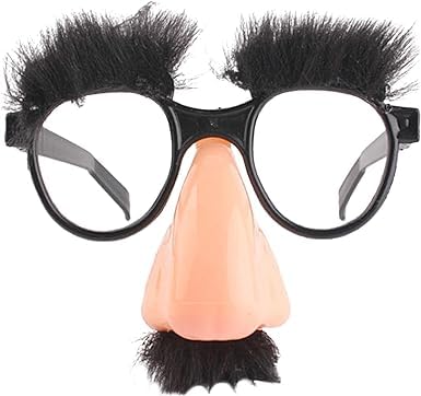 Halloween Disguise Glasses Funny Disguise Glasses, With Funny Nose Eyebrows Mustache Groucho Marx Eyewear Cosplay Halloween Party Decoration Costume Photo Prop Party Headwear,Eyewear and Accessories
