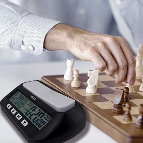 VINJOE Chess Clock Digital Chess Timer, Portable Digital Chess Clock
