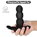 Rotating Anal Vibrator Sex Toy with Dual Motor 7x7 360° Rotation Vibration Patterns, PALOQUETH Unisex Waterproof Vibrating Butt Plug Silicone for Advanced Player, Rechargeable, Wireless Remote