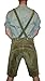 Trachten 2-Piece Leather German Oktoberfest Lederhosen Shorts Loden Green