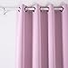 Deconovo Thermal Insulated Window Treatments Blackout Curtains Grommet Top Curtains for Girls Room 52W x 63L Inch Lavender 1 Pair