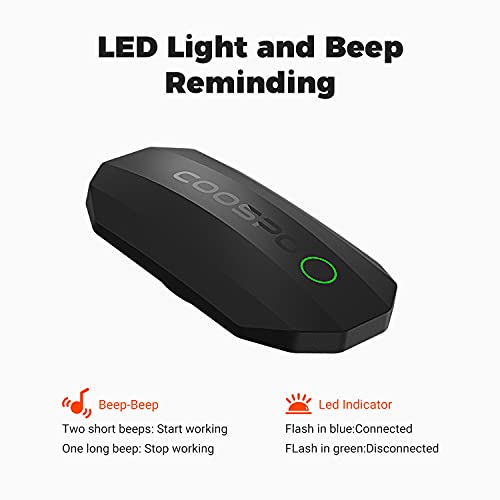 COOSPO Bluetooth Heart Rate Monitor Chest Strap H808S, ANT+ BLE HR