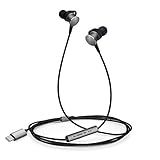 Type C Headphones Ecoker Hi-Fi Digital Stereo Earbuds Sweatproof In-Ear Noise Cancelling Sports Earphones with Mic for Pixel 2/XL, HUAWEI Mate 10/P20/Pro, Moto Z, HTC U11/12, Essential PH-1, LG - Grey