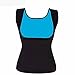 Women's Hot Sweat Slimming Vest Neoprene Shirt Body Shaper for Weight Loss No Zipper Black by Ironsmith Sports